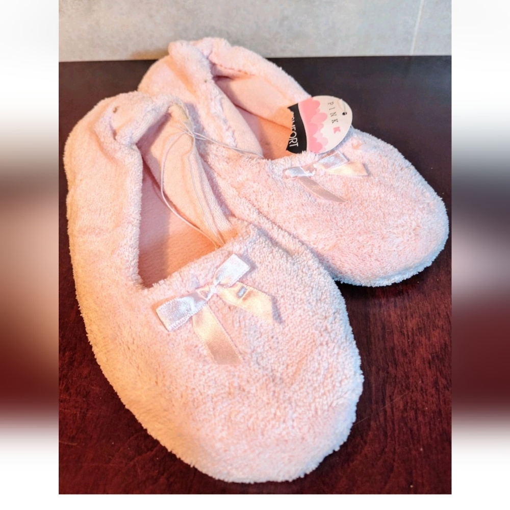 Pink Fuzzy Slippers